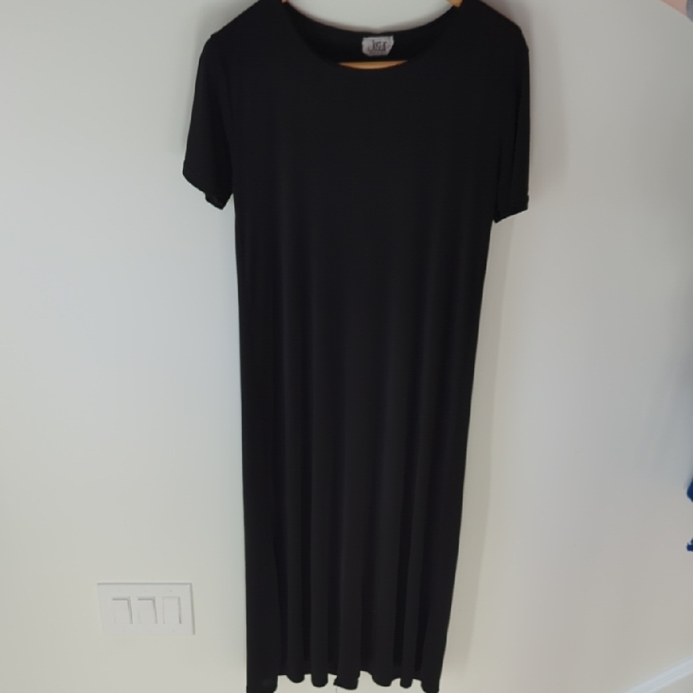 Whimsigoth 90s Maxi Dress Vintage Short Sleeve Crew Neck